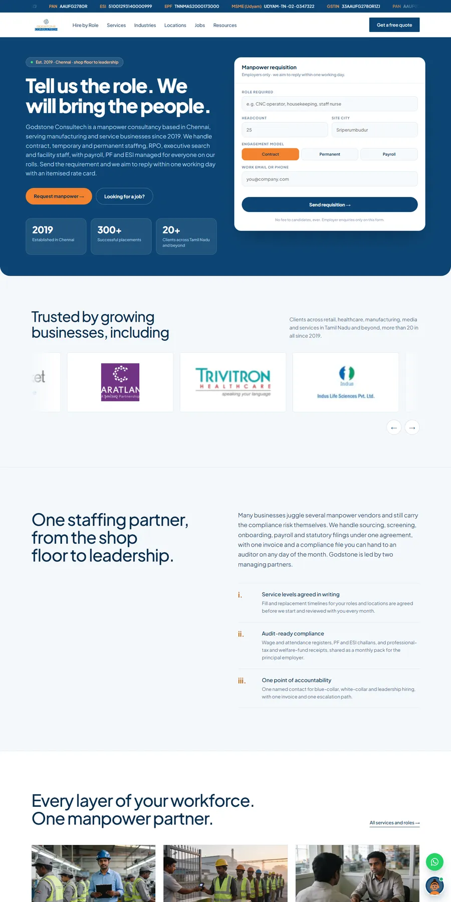 Homepage of Godstone Consultech
