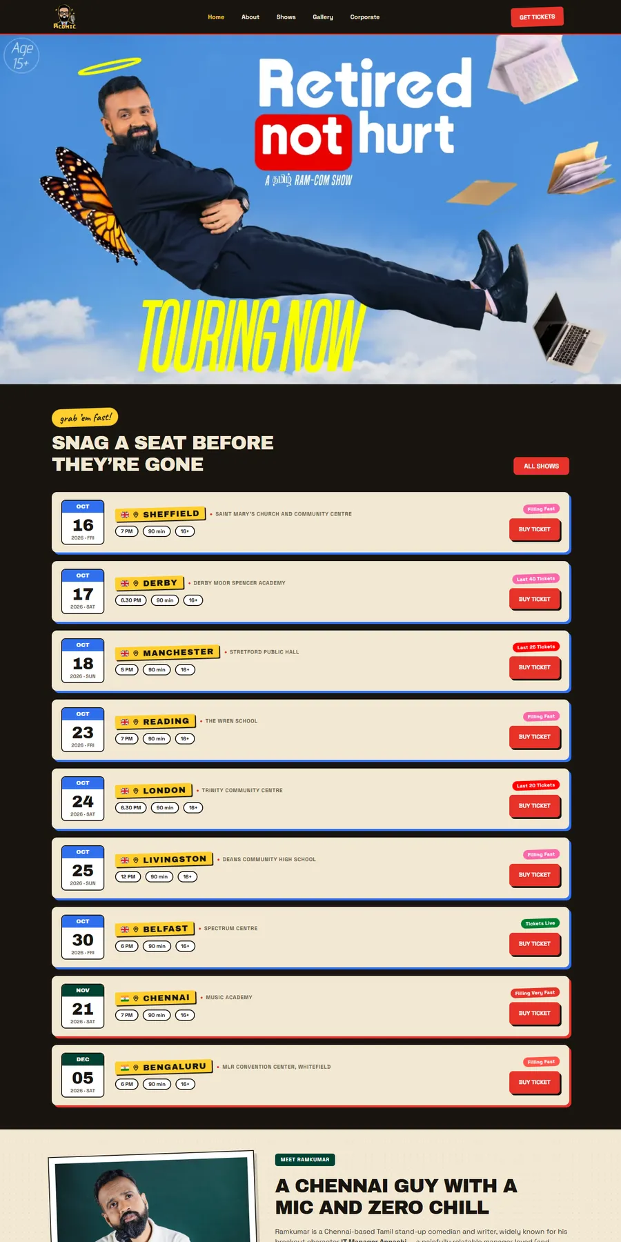 Homepage of Manager Annachi